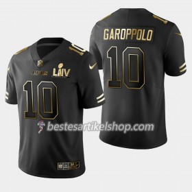 Herren San Francisco 49ers Trikot Jimmy Garoppolo 10 Nike Schwarz Golden Edition 2020 Super Bowl LIV